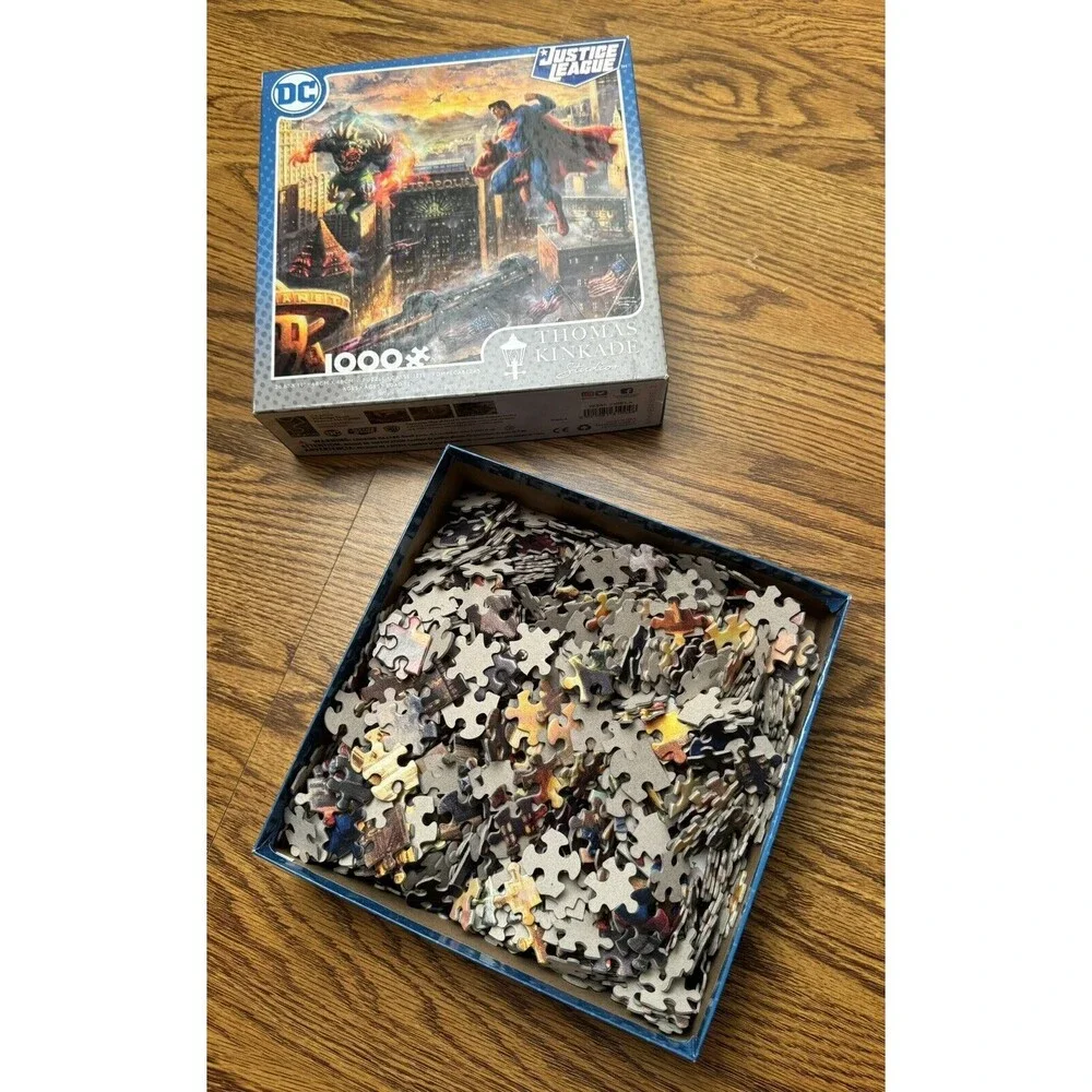 Thomas Kinkade DC Ceaco ,Justice League Jigsaw Puzzle  1000 Piece‎
